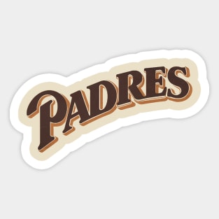 classic padres Sticker